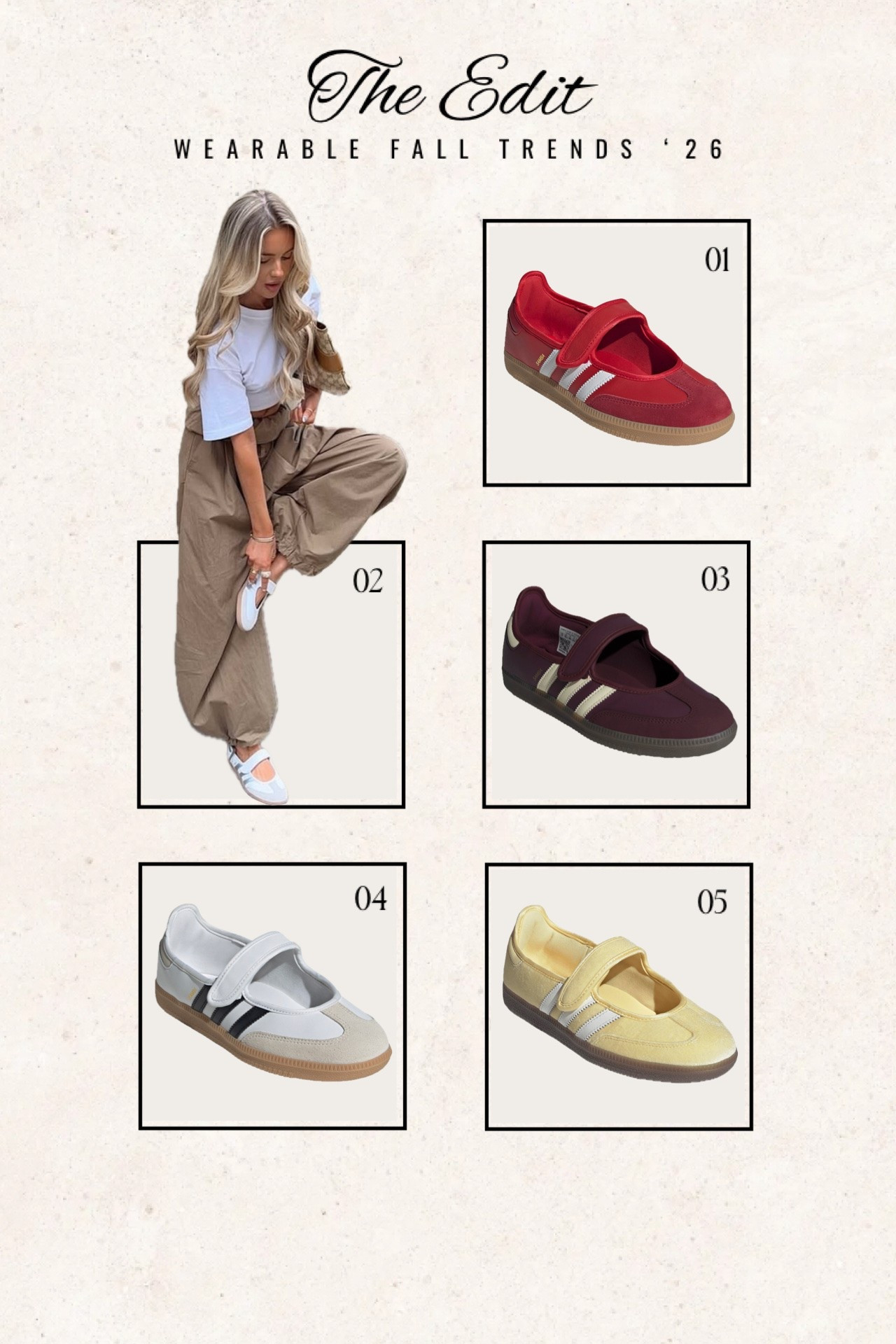 Wearable fall trends 🍂

#sneakers #adidas #puma #activewear #flats

#LTKActive #LTKOver40 #LTKootd