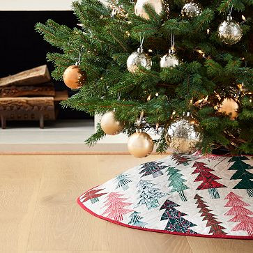 Marimekko Top Stitch Tree Skirt | West Elm | West Elm (US)