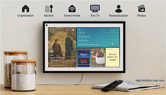 Echo Show 15 | Full HD 15.6" smart display with Alexa and Fire TV built in | Remote included | Amazon (US)