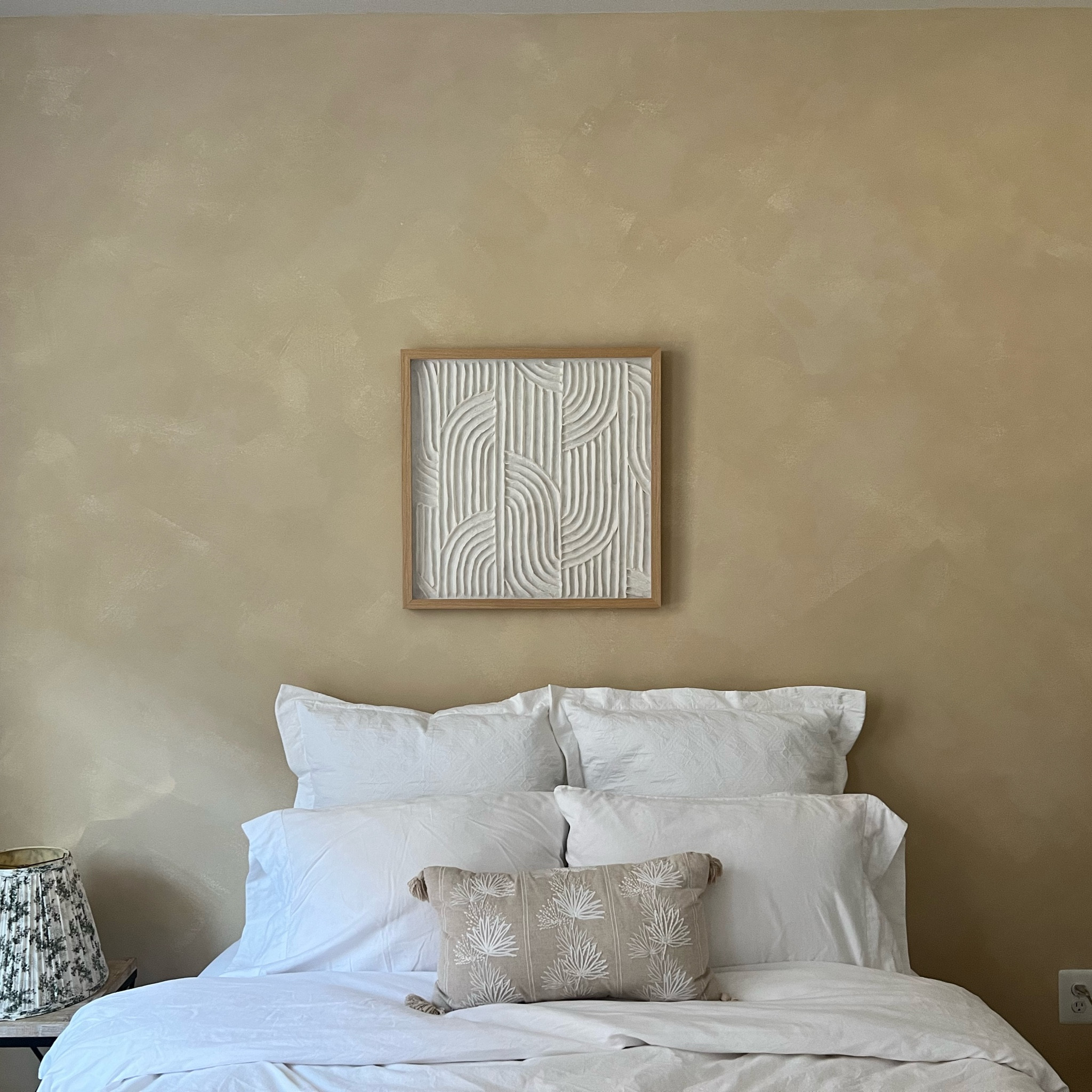 Limewash accent wall for our guest room! 

#LTKSeasonal #LTKhome