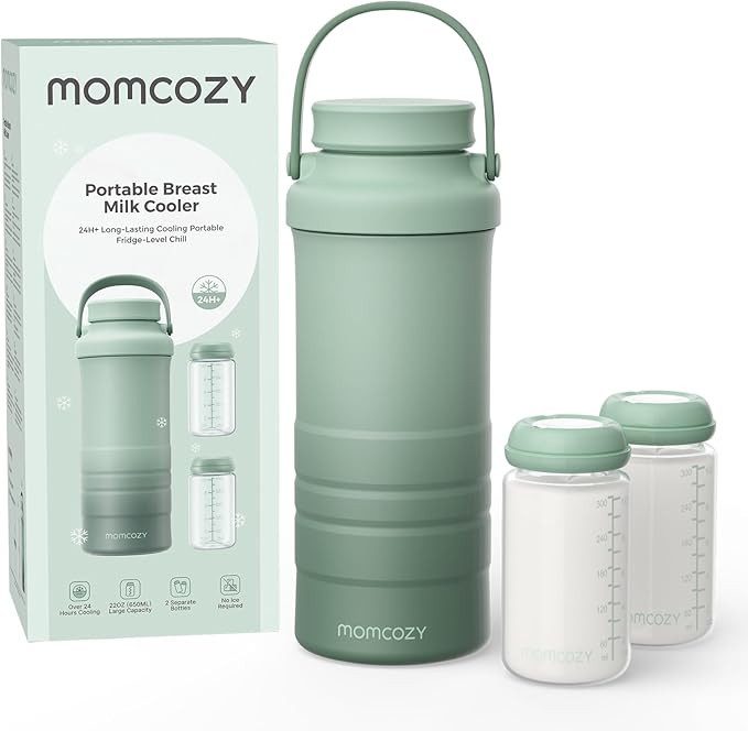 Momcozy 22oz Portable Breast Milk Cooler for Outdoor, Life Saver with 360° Total Cooling for 24 ... | Amazon (US)