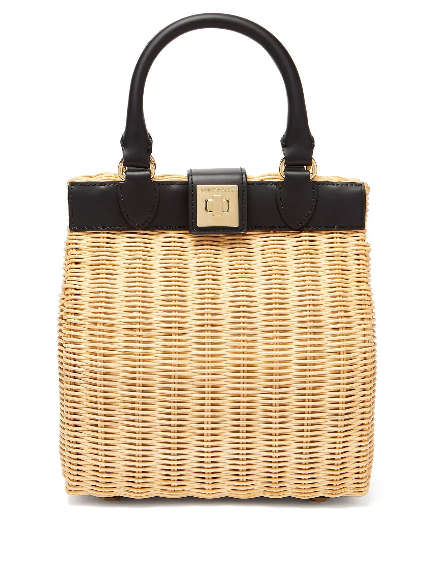 The Box wicker and leather handbag | Matches (US)