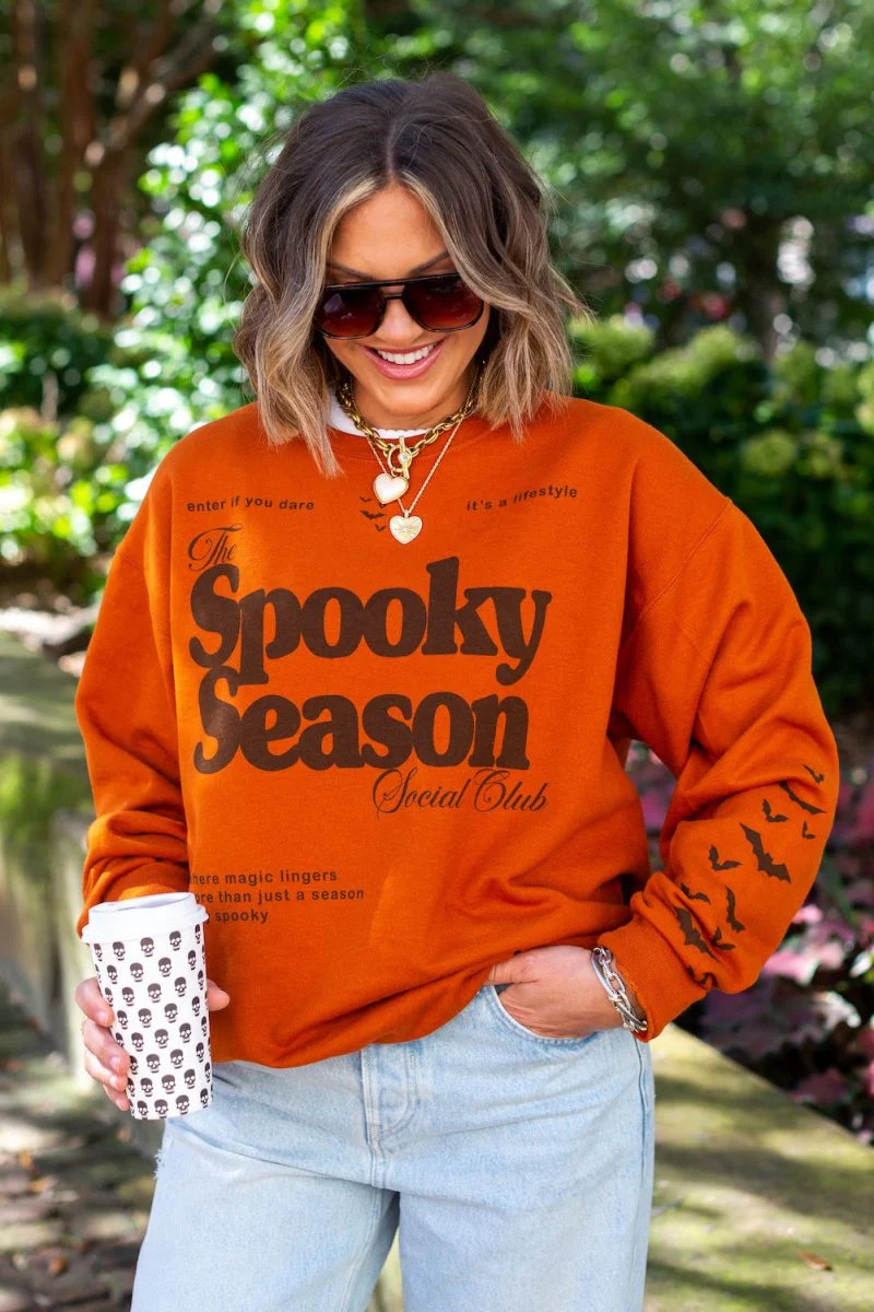 UM X @livinwithMB 'Spooky Season Social Club' Crewneck | United Monograms