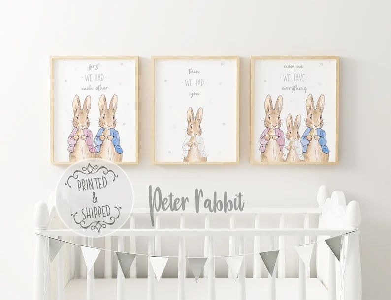 Peter Rabbit Print | Peter Rabbit Art | Nursery Decor | Nursery wall art | Peter Rabbit | First w... | Etsy (UK)