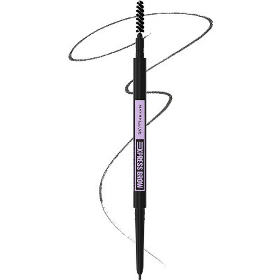 Maybelline Express Brow Ultra Slim Eyebrow Makeup, Brow Pencil (BLACK BROWN) with Precision Tip and Spoolie for Defined Eyebrows | Target