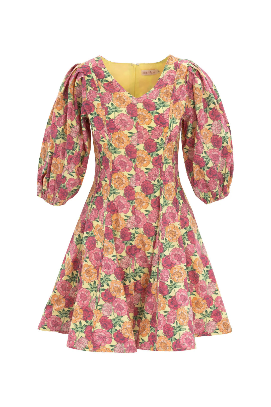 Leah Dress in Pink Floral | Ivy City Co