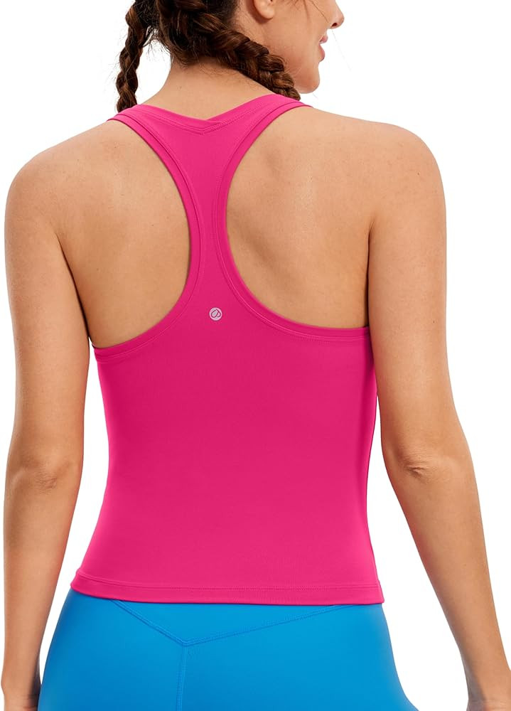 CRZ YOGA Butterluxe Racerback Workout Tank Tops for Women Sleeveless Camisole Gym Athletic Yoga S... | Amazon (US)