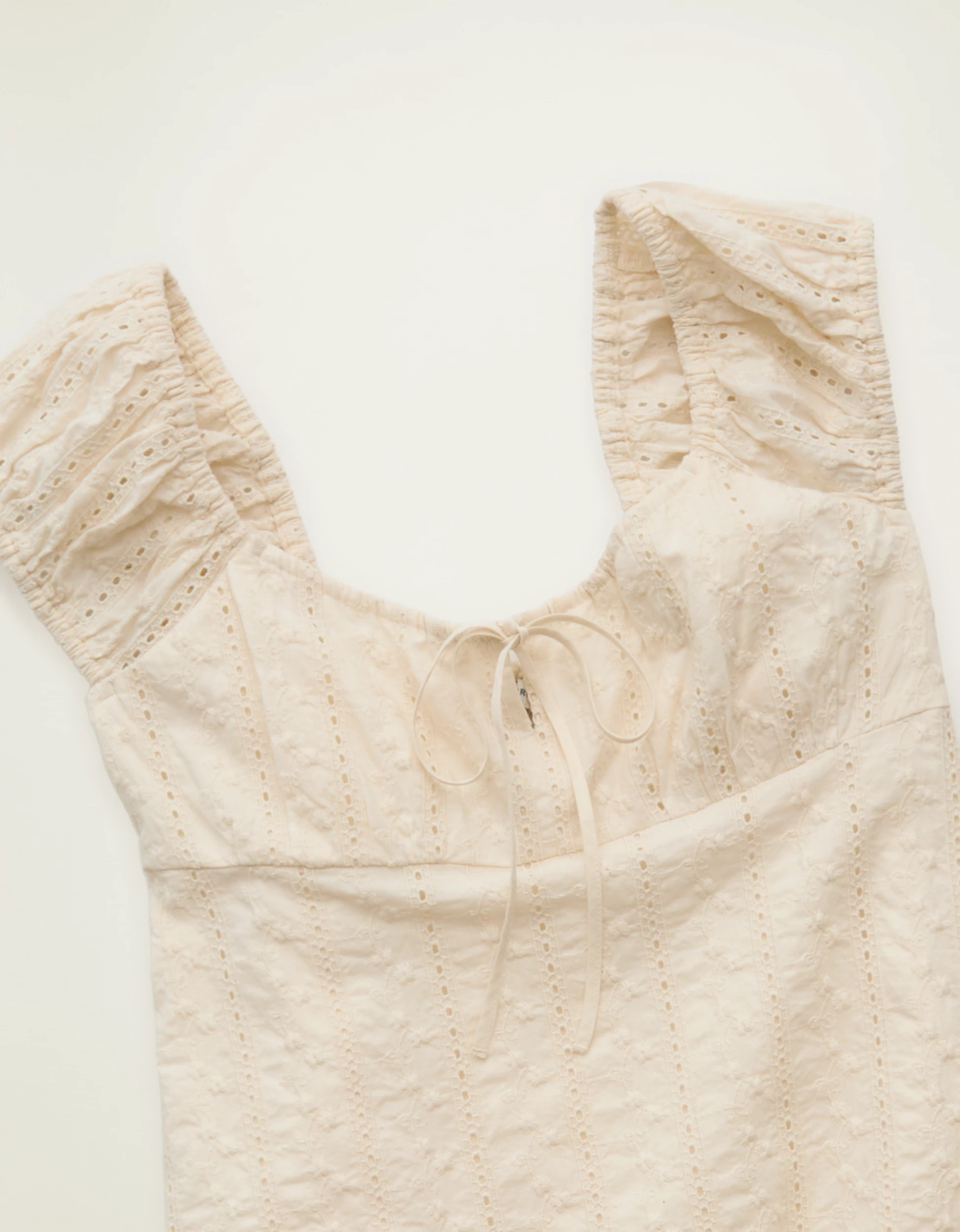 AE Tie-Front Cap-Sleeve Mini Dress | American Eagle Outfitters (US & CA)