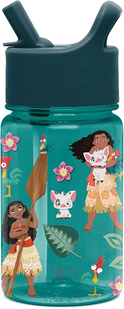 Simple Modern Disney Kids Water Bottle Plastic BPA-Free Tritan Cup with Leak Proof Straw Lid | Re... | Amazon (US)