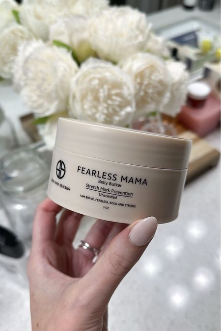 Fearless Mama belly butter for stretch mark prevention. I apply this morning & night after belly oil. Love it so far!! Clean ingredients. Keeps my skin super hydrayed. Another pregnancy essential! 



#LTKbeauty #LTKbump