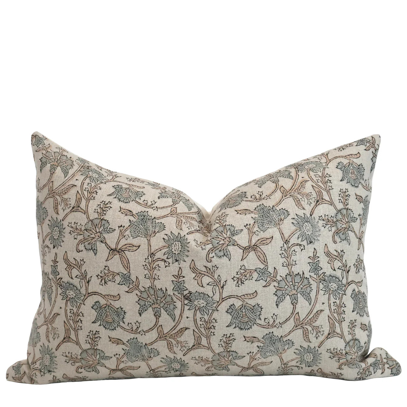 Passion Vine Block Print Pillow Cover | Hackner Home (US)