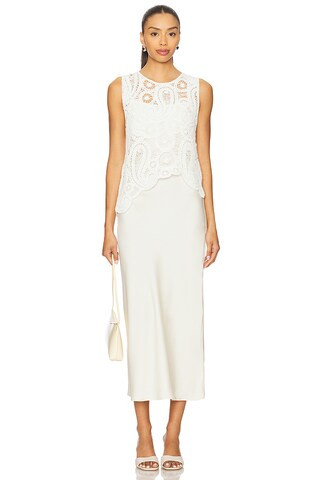ASTR the Label Martina Sweater Dress in White Champagne from Revolve.com | Revolve Clothing (Global)