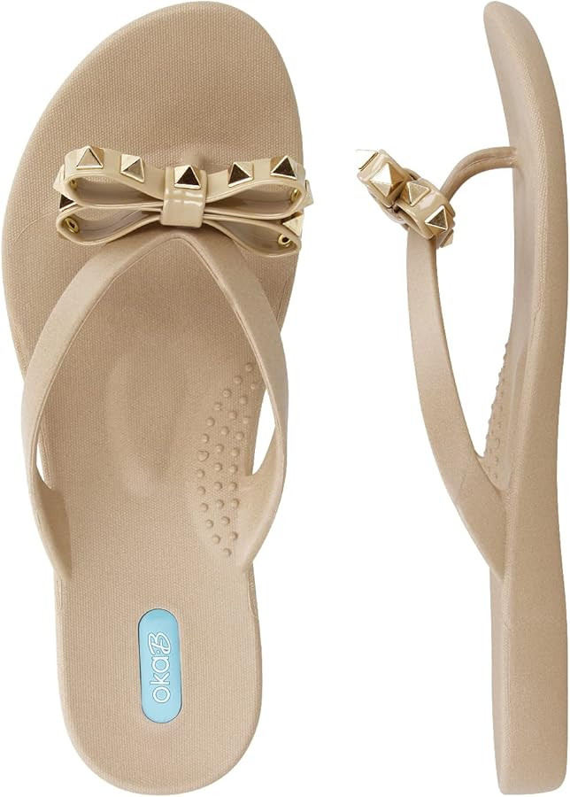 Oka-B Women's Chase Bow Flip Flop Sandal | Amazon (US)