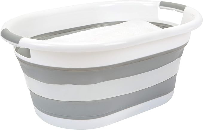 Simplify Collapsible Laundry Basket | Portable | Space Saver Storage | Hold 2 Loads | Store Under... | Amazon (US)