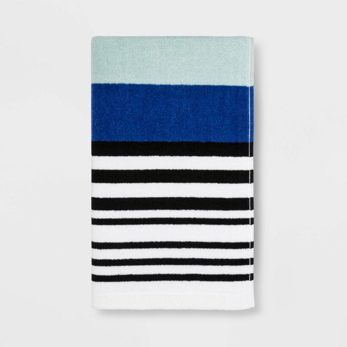 Century Striped Multi Printed Hand Towel - Room Essentials™ | Target