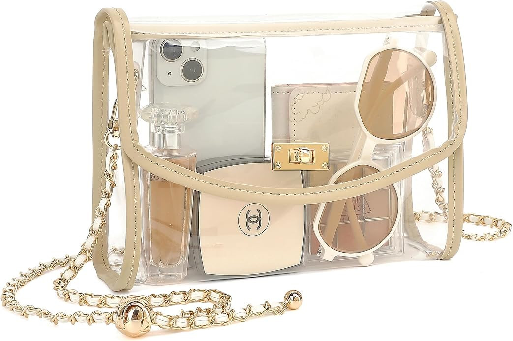 Clear Bag for Stadium Approved, Transparent Crossbody Bag Shoulder Bag for Stadium Events Concert... | Amazon (US)