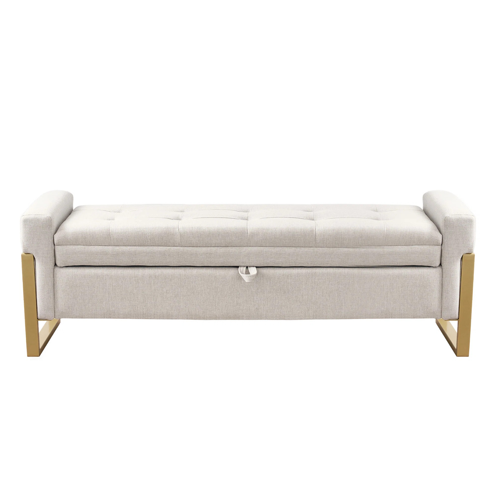 Mercer41 56'' Wide Tufted Rectangle Storage Ottoman | Wayfair | Wayfair North America