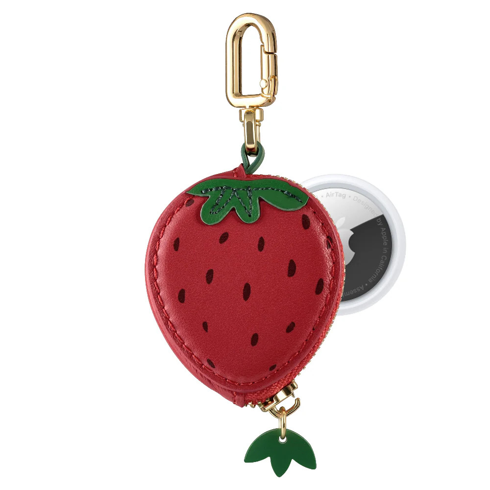Strawberry Bag Charm for AirTag® | Posh Tech LLC
