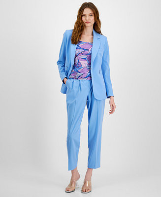 Women's Snap-Button Zip-Pocket Blazer, Created for Macy's | Macys (US)
