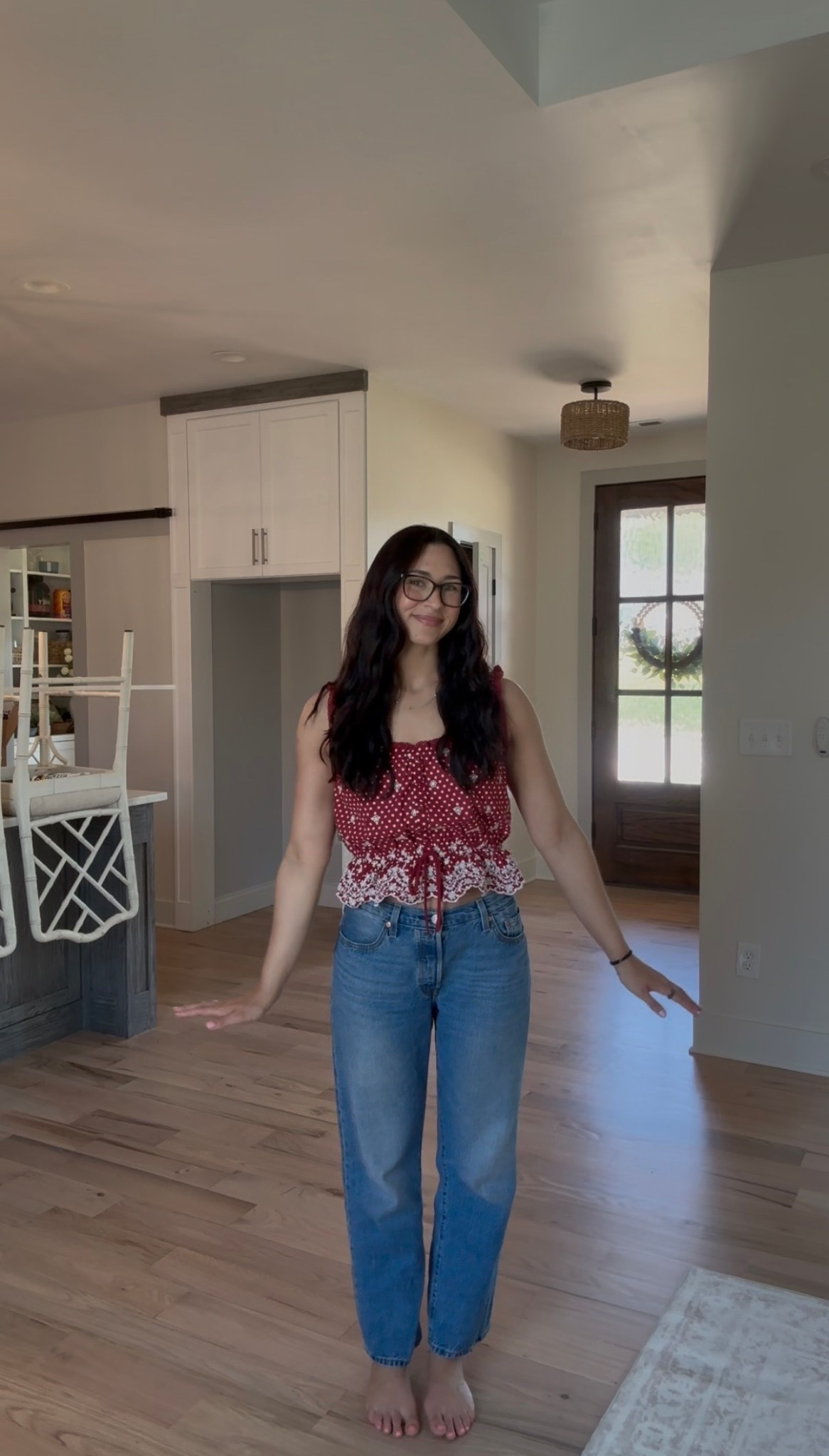 Spring ootd ❤️

Top size small 
Jeans size 28

#LTKSeasonal #LTKootd #LTKdayinmylife