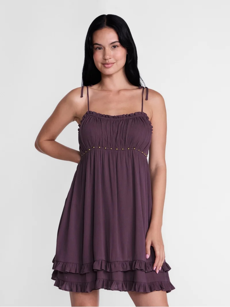 Madden NYC Women\u2019s Ruffle Mini Dress, Sizes XXS-XXL | Walmart (US)
