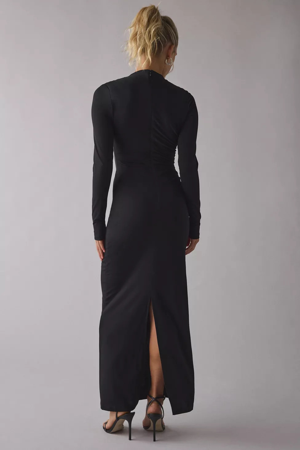 Lioness Contour High Neck Long Sleeve Maxi Dress | Urban Outfitters (US and RoW)