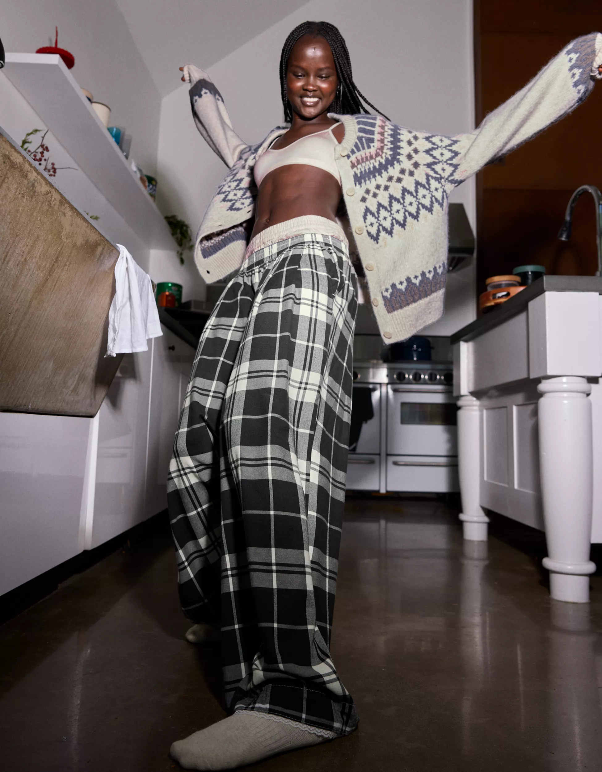 Aerie Street Flannel Trouser PJ | Aerie