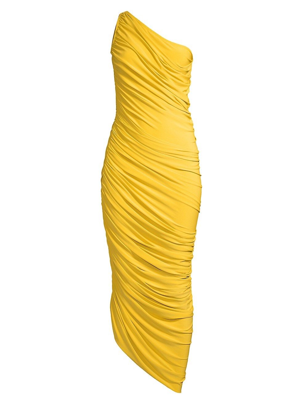 Norma Kamali Diana Ruched One-Shoulder Gown | Saks Fifth Avenue