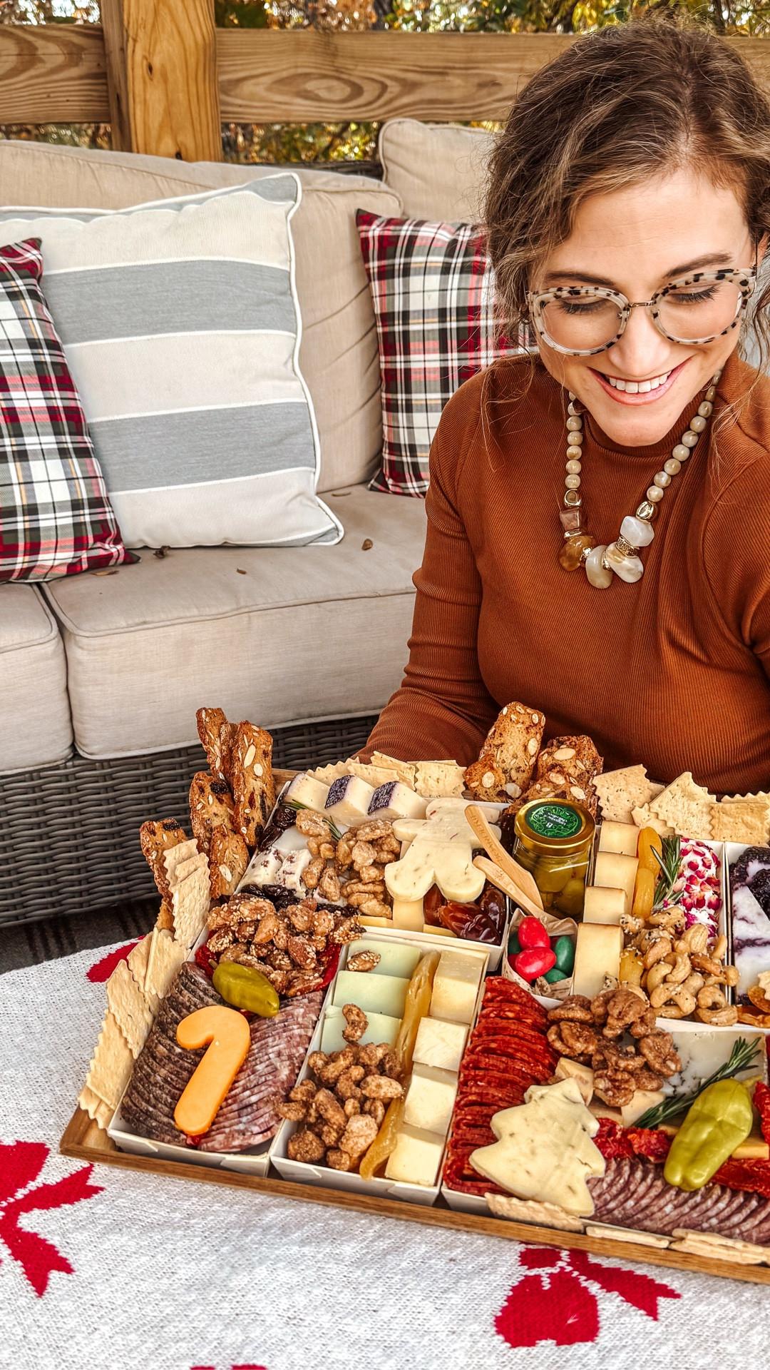 This holiday @boarderie charcuterie board was the ⭐️ star ⭐️ of our holiday party! The wide variety of cheese and meat paired along side chocolates and seasonal dried fruits were so delicious! Boarderie took the prep work out of surprising our friends with  this gorgeous grazing boars! Be sure to check them out for all your holiday party and gifting needs this season!  #boarderie #boarderiepartner 

#LTKHoliday #LTKHome #LTKdayinmylife