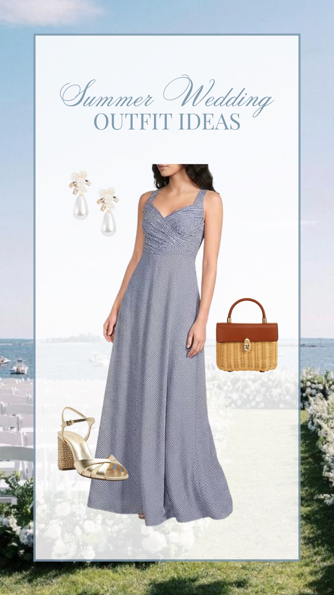 Summer wedding guest outfit idea!
