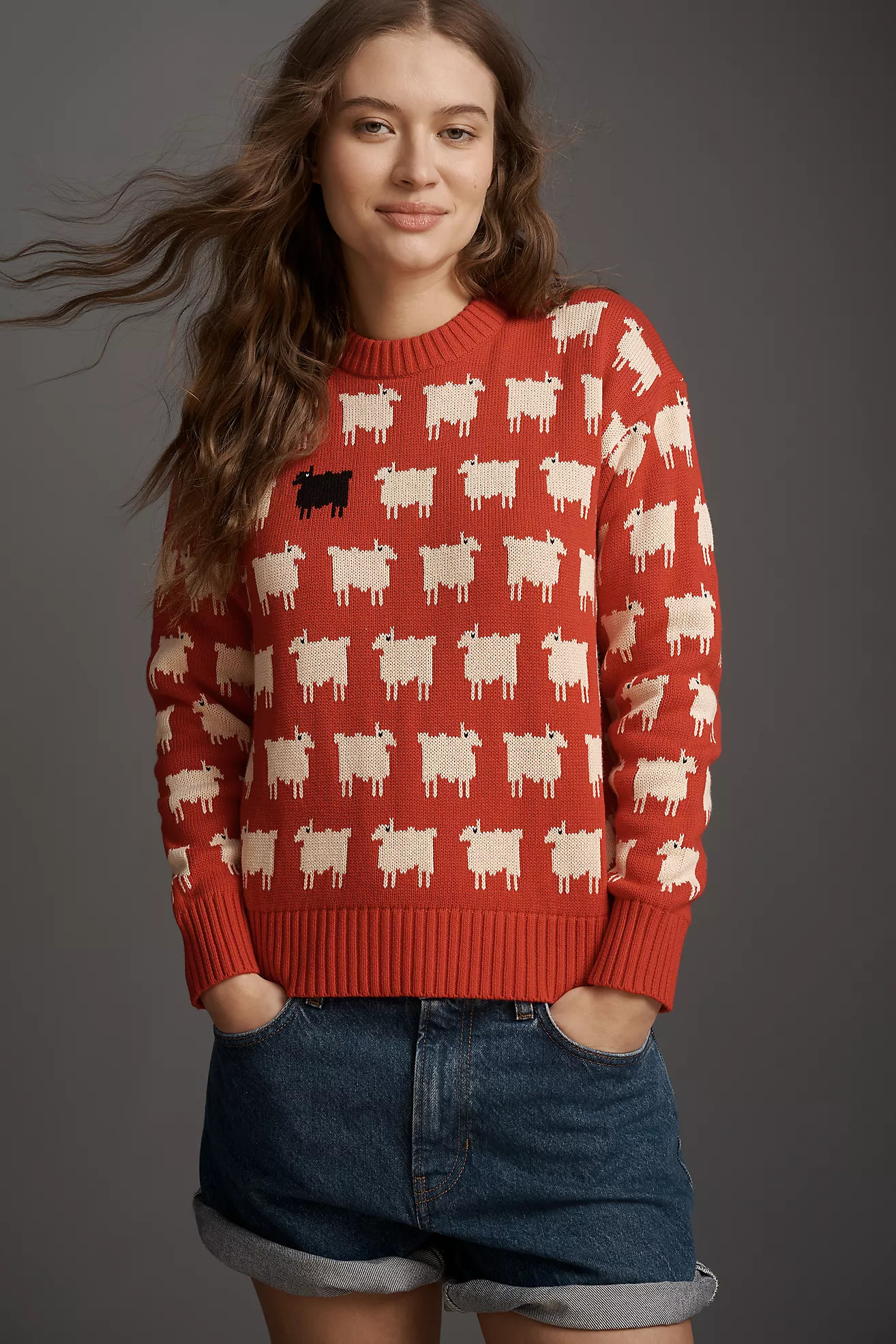 Rowing Blazers Warm & Wonderful Cotton Sheep Sweater | Anthropologie (US)