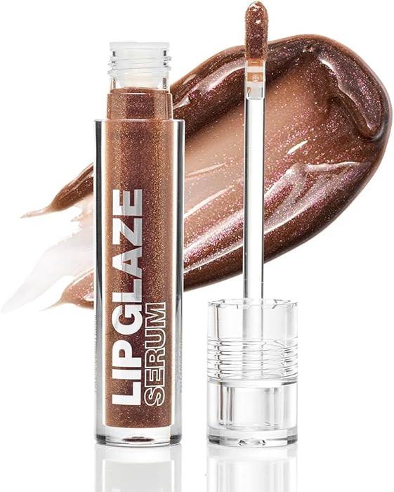 Palladio Lip Glaze Serum, Hydrating Lip Gloss with Peptides & Hyaluronic Acid for Plump, Smooth, ... | Amazon (US)