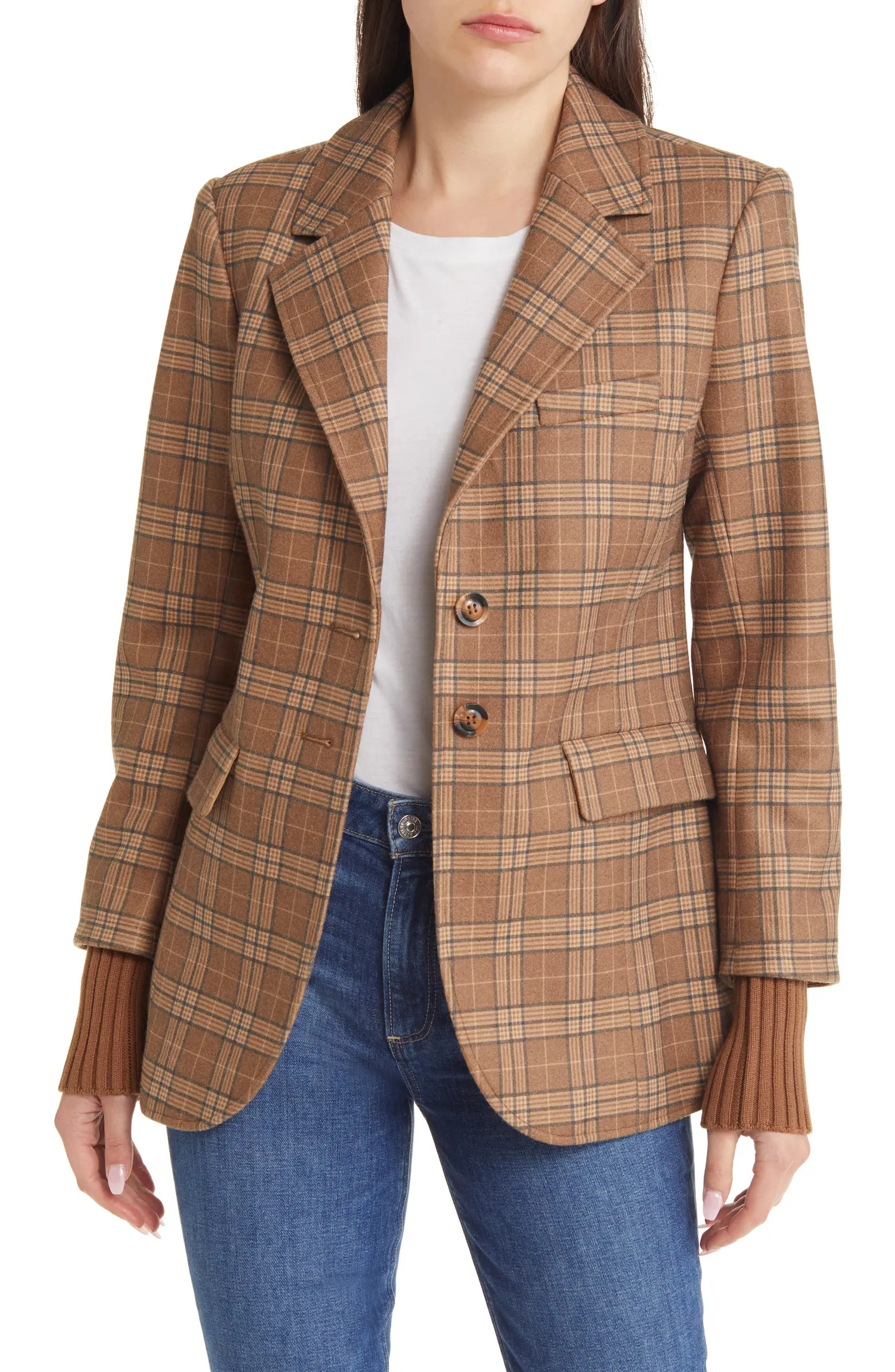 The City Plaid Layered Blazer | Nordstrom