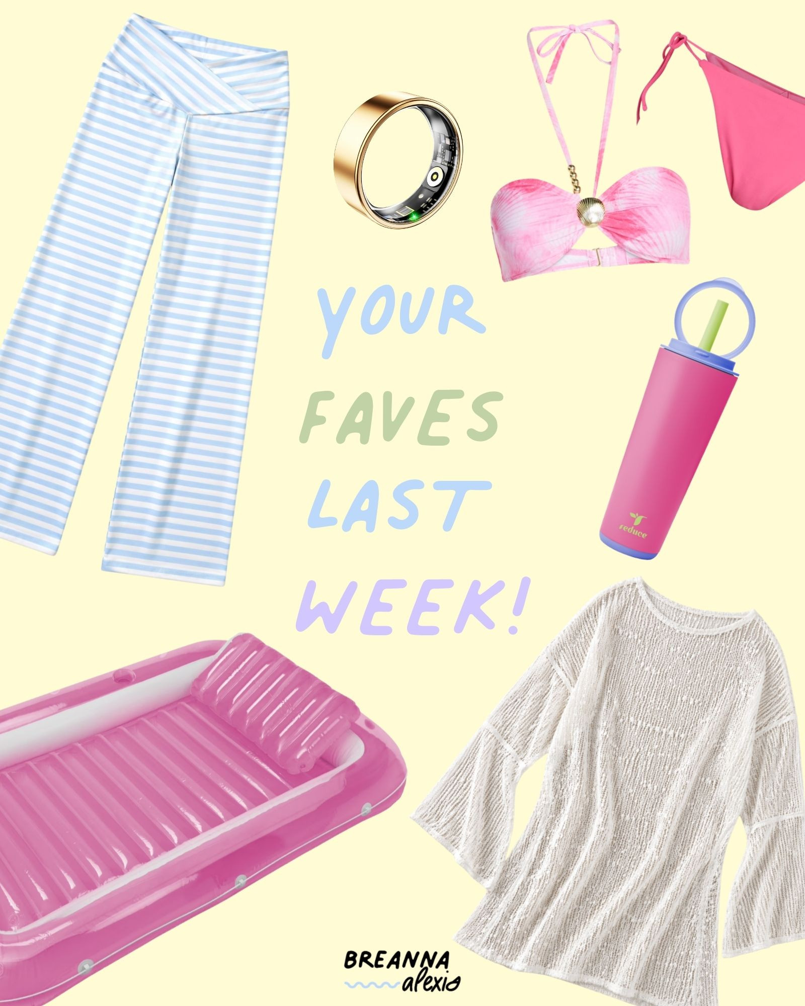 Weekly faves last week! These striped pants and pool ready essentials are perfect for summer. 

 #LTKootd #LTKmomlife #LTKSeasonal