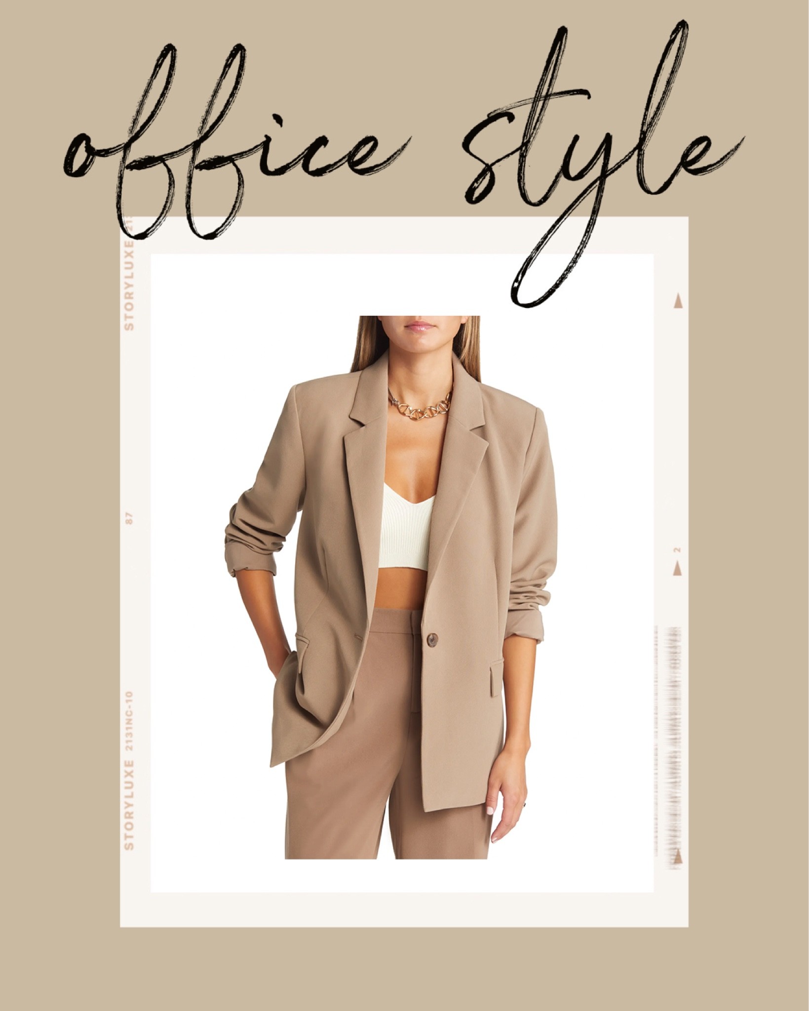 Kat Jamieson of With Love From Kat shares a blazer. Office style, workwear, brown blazer, neutral style. 

#LTKSeasonal #LTKworkwear #LTKunder100