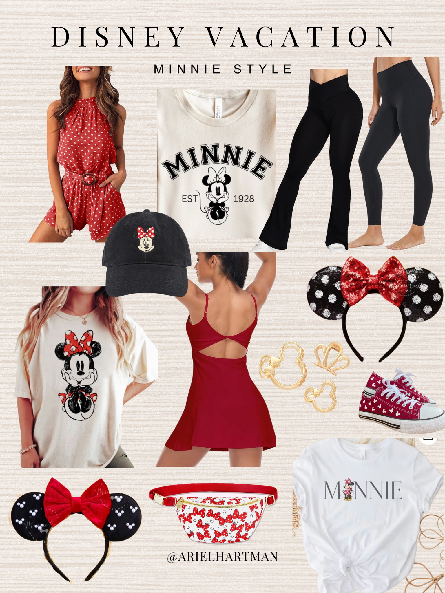 Minnie Mouse outfit// easy Disney looks// casual Disney look// comfy Disney outfit 

#LTKtravel #LTKstyletip #LTKfamily