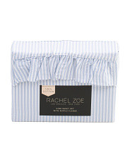 Cotton Stripe Ruffle Sheet Set | Marshalls