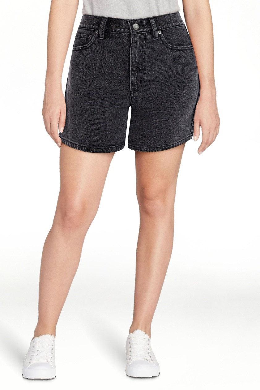 Time and Tru Women's High Rise Denim Shorts, 5" Inseam, Sizes 0-20 | Walmart (US)