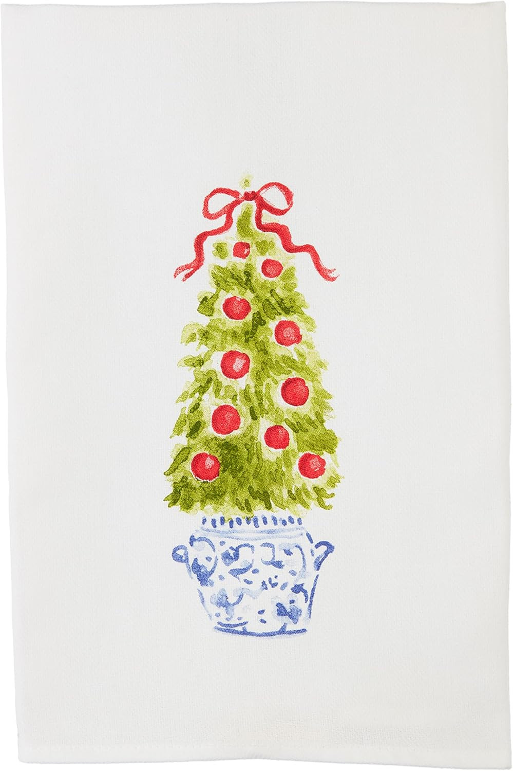 Mud Pie Christmas Topiary Towel, Tree, 26" x 16 1/2" | Amazon (US)