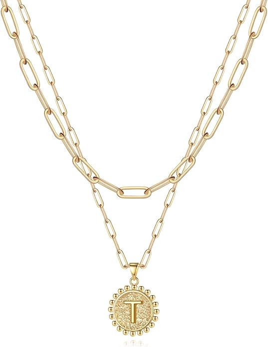 Yoosteel Women's 14KHGE Brass Necklace | Amazon (US)