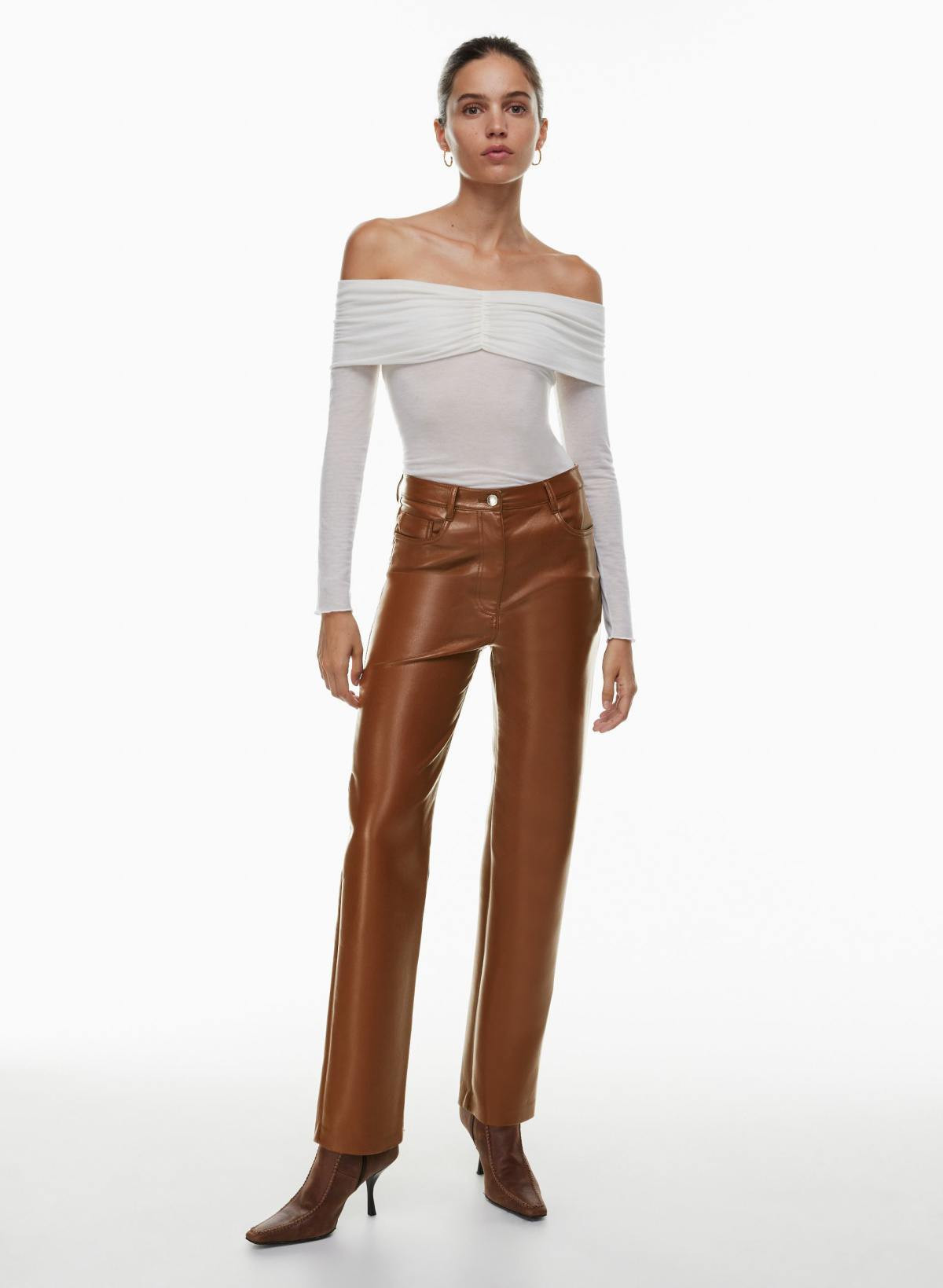 Aritzia Wilfred Women's The Melina Pant in Cognac | 00 | Aritzia