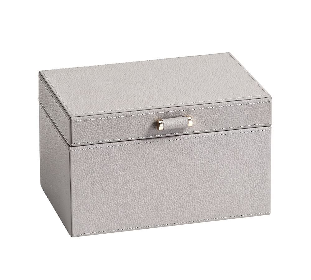 Quinn Leather Jewelry Storage Collection, Foil Debossed | Pottery Barn (US)