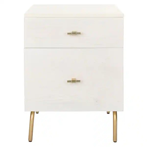 SAFAVIEH Genevieve 2-drawer Nightstand - Bed Bath & Beyond - 28556526 | Bed Bath & Beyond