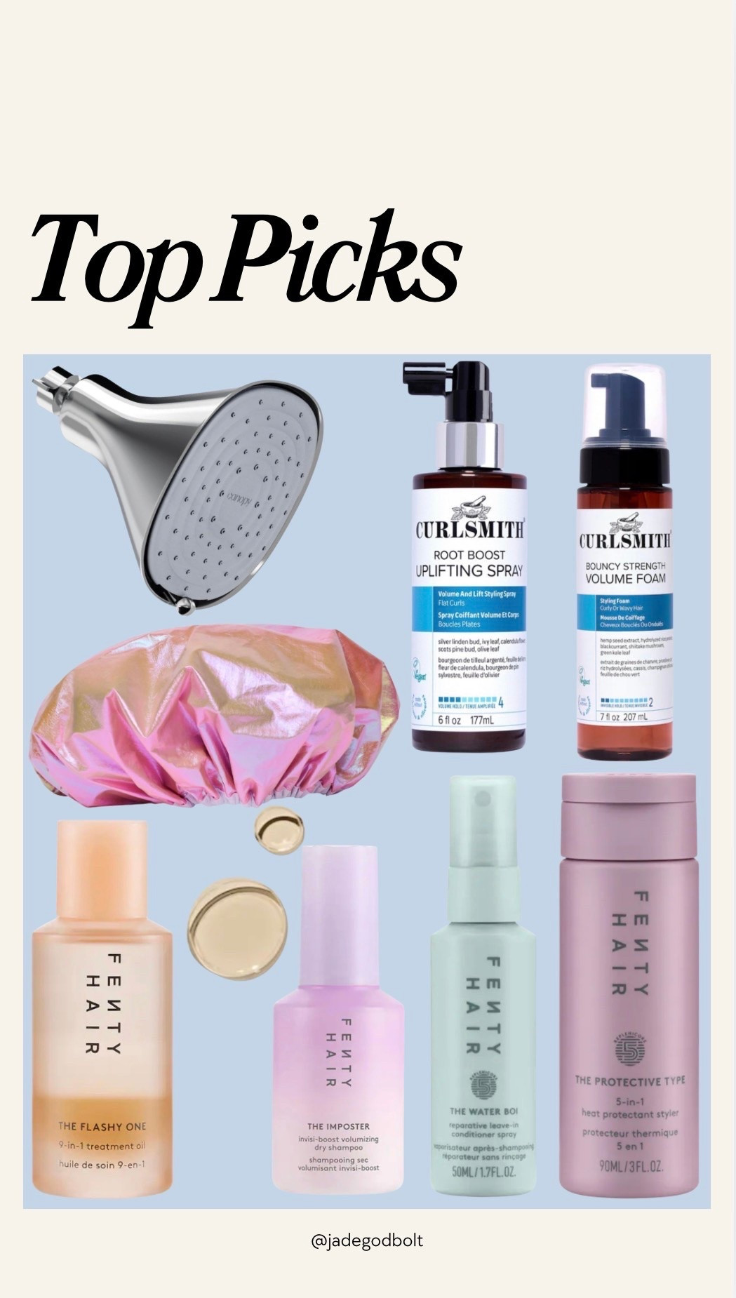 Sephora top picks! 

Filtered shower head, hair cap, hair oil, curls, fenty

#LTKgrwm #LTKselfcare #LTKBeauty