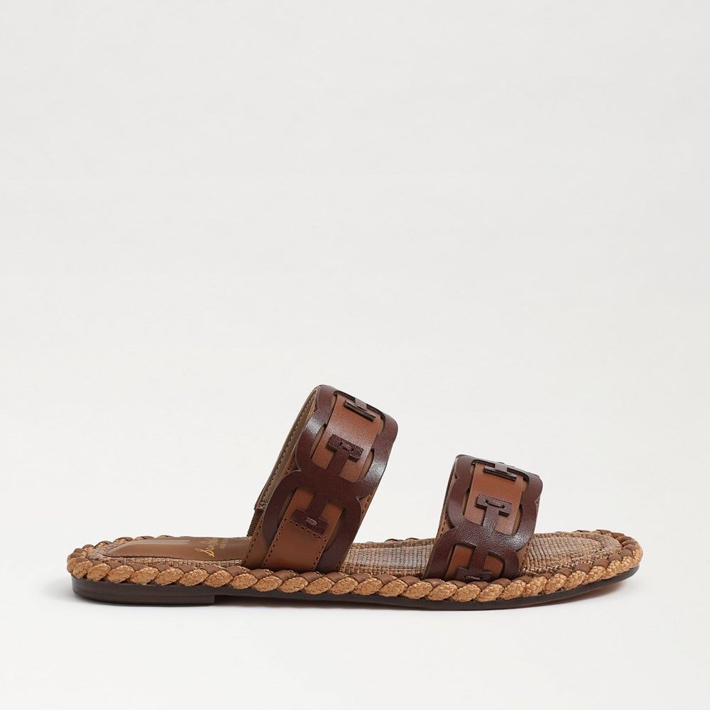 Tatum Double E Logo Slide Sandal | Sam Edelman