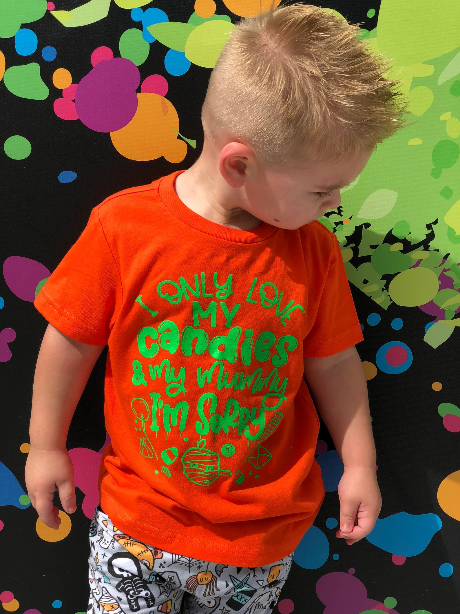 Cute Unisex Halloween Shirt for Kids, Baby Boy Halloween Tee, Girl Halloween Tee for Outfit, Cand... | Etsy (US)