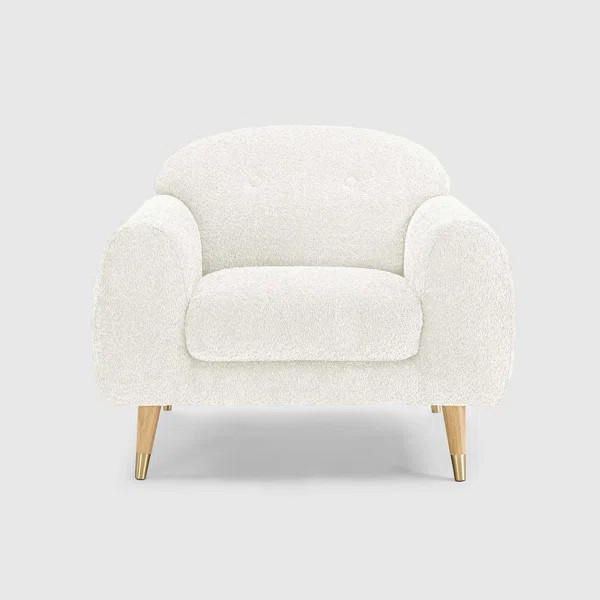 Elishah MINIMORE Modern Style Accent Chair & Armchair with Tufted back | Wayfair North America