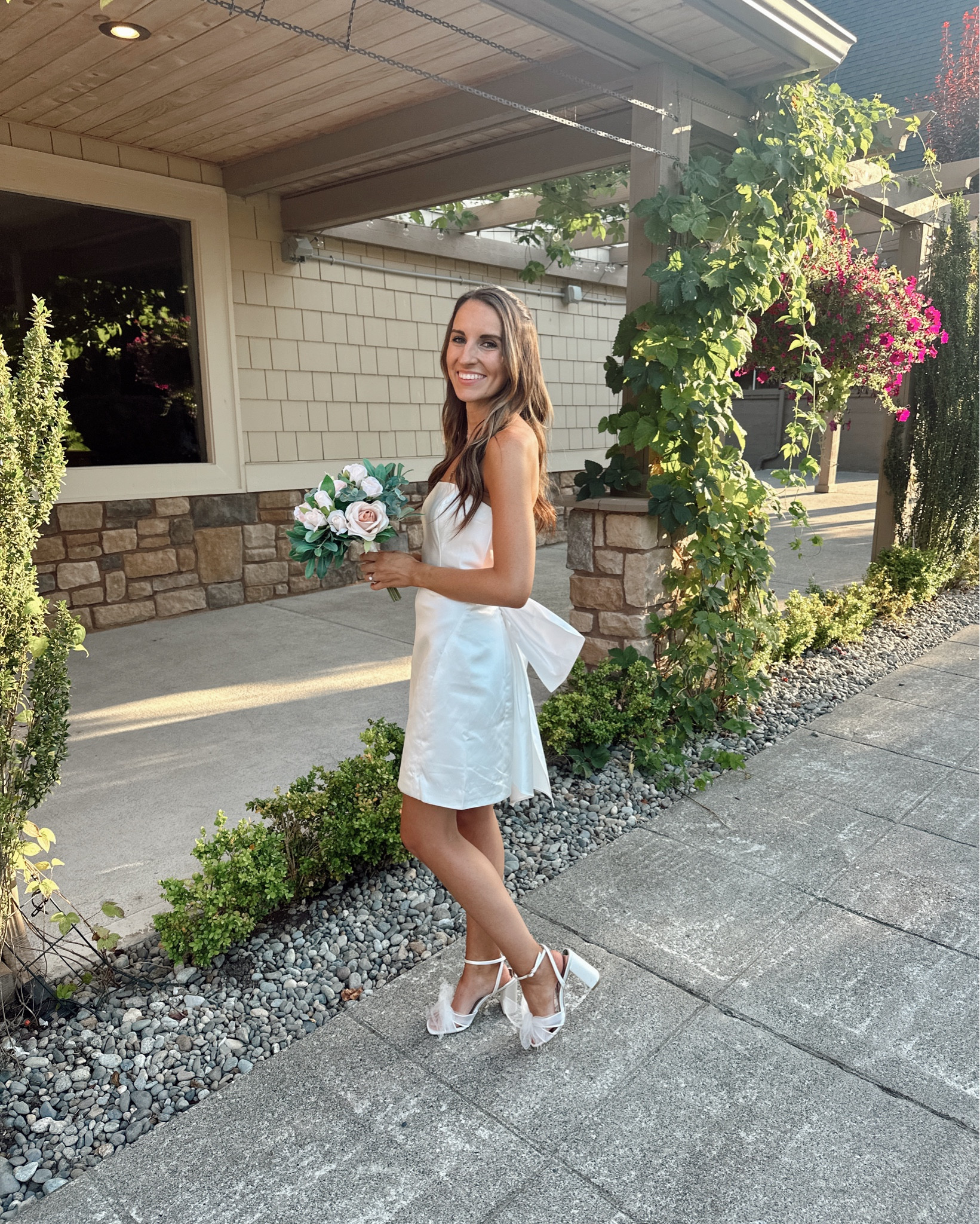 rehearsal dinner ootd 🤍👰🏼‍♀️ dress is lulus! 🎀

#LTKWedding #LTKStyleTip #LTKShoeCrush