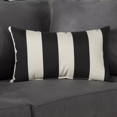 Hoglund Outdoor Lumbar Pillow Wrought Studio Color: Black | Wayfair North America