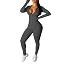 UOUA Two Piece Outfits Women Tracksuit Sets Long Sleeve Zip Up Jacket & Leggings for Gym Workout ... | Amazon (US)